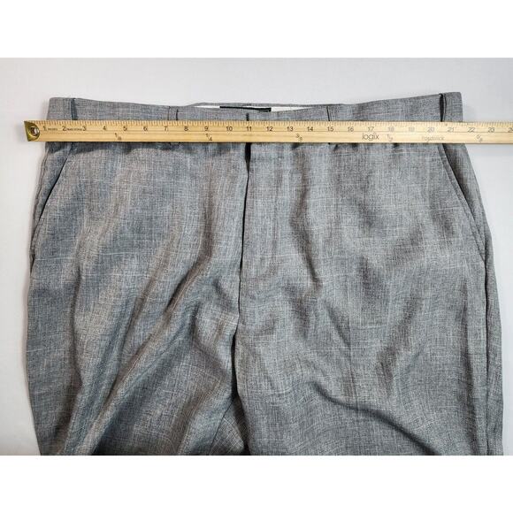Adjust A Band Expandable Dress Pants Straight Leg Mens Size 44L Gray - Picture 7 of 10